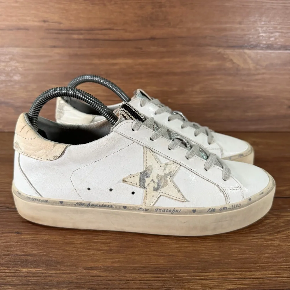 SHU SHOP Pixie White Leather Low Top Sneakers Women’s‎ Size 8 Shoes
